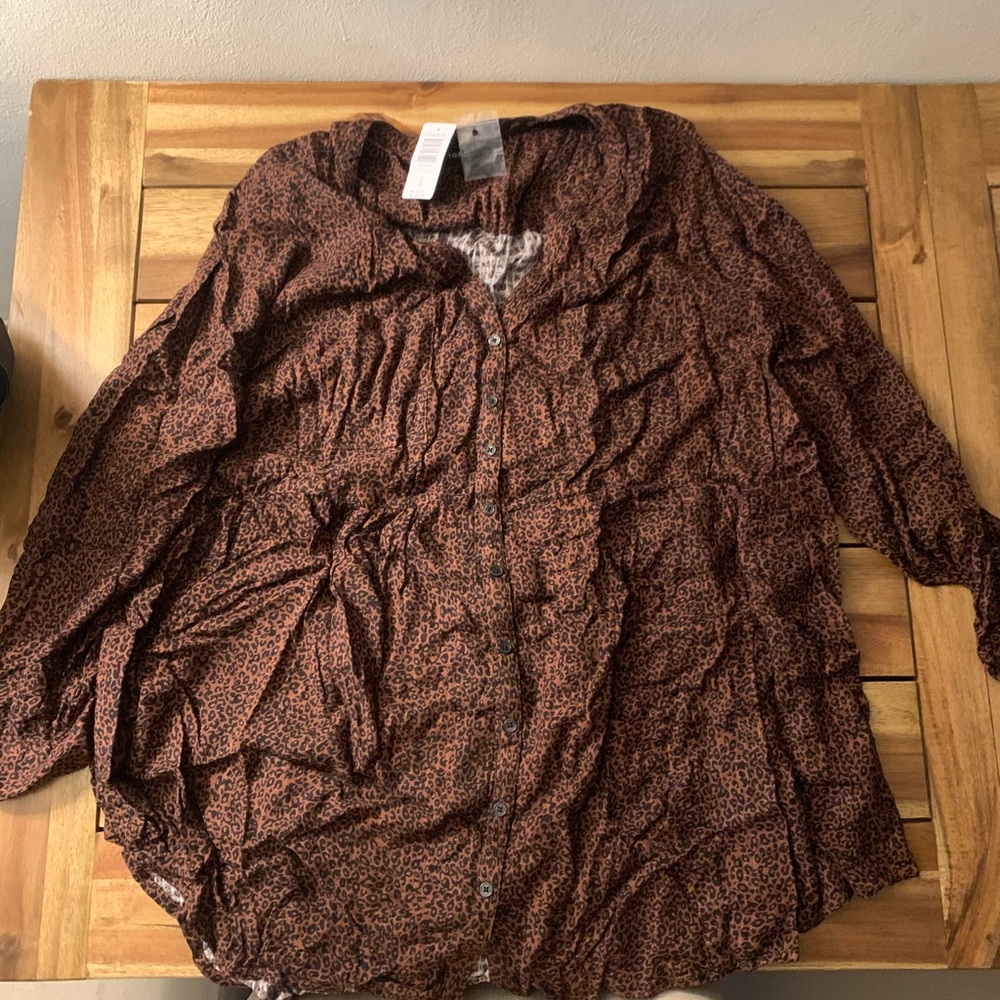 Torrid Leopard Blouse